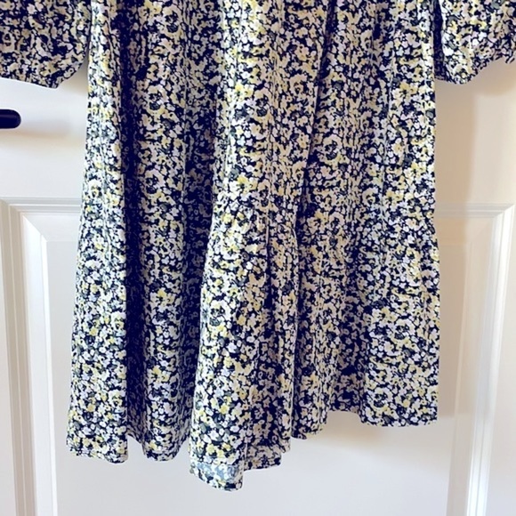 RAILS Louise Chrysanthemum Mini Dress Yellow Black Cotton Flowy Tiered XL NWT - Picture 16 of 16